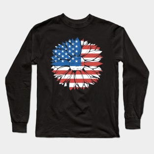 Patriotic Bloom Long Sleeve T-Shirt